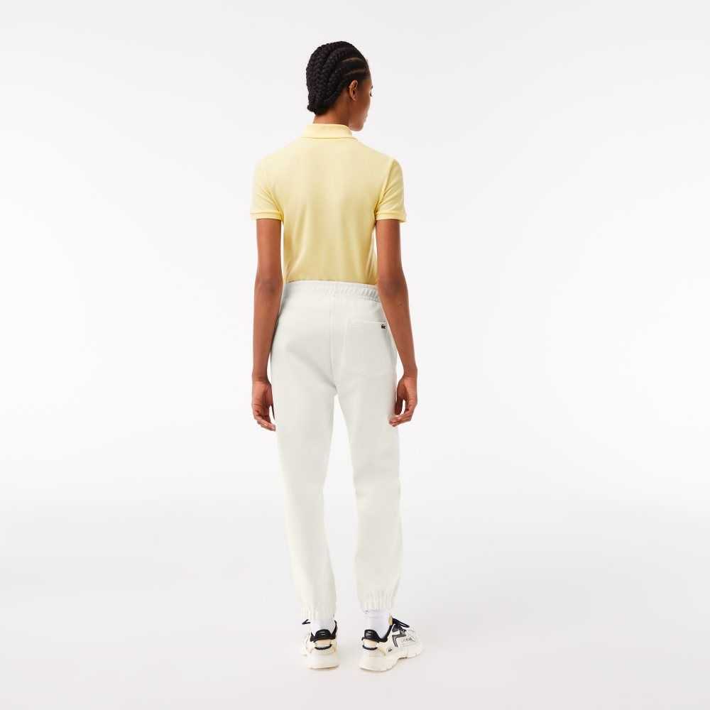 Lacoste Blended Algodon Joggers Blancas | 9470-GZMJT