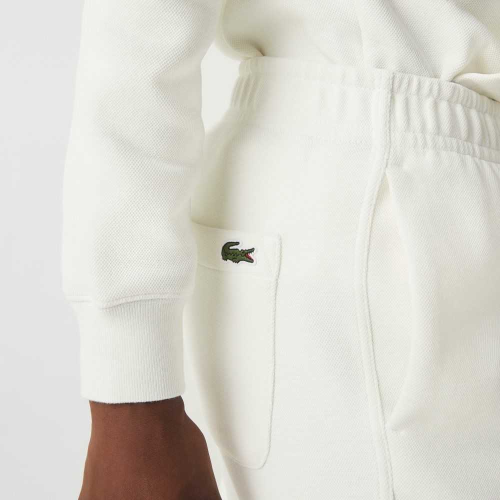 Lacoste Blended Algodon Joggers Blancas | 9470-GZMJT