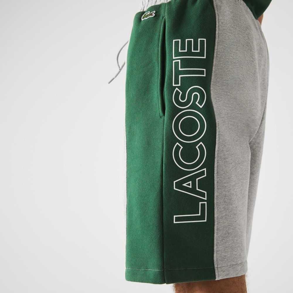 Lacoste Branded Algodon Fleece Blend Gris Azules Verde | 4907-NKXHS