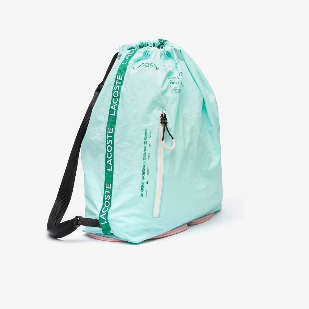 Lacoste Branded Band Foldable Nylon Backpack Multicolor | 4285-ERPXT