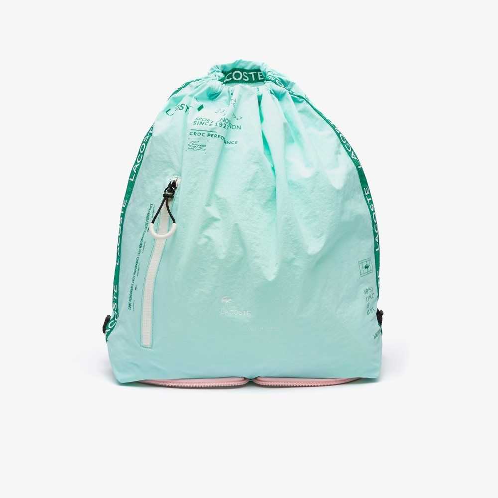 Lacoste Branded Band Foldable Nylon Backpack Multicolor | 9127-IEAUQ