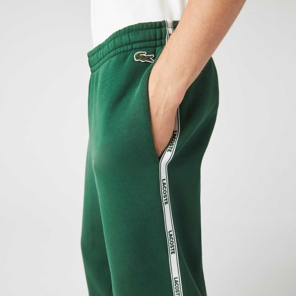 Lacoste Branded Bands Flaco Fleece Jogging Verde | 2197-NKHCU