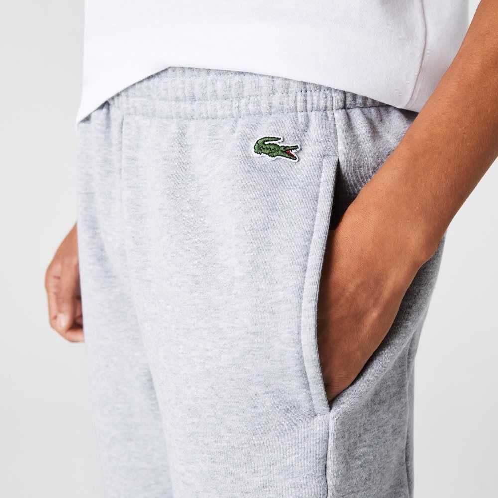 Lacoste Branded Colorblock Fleece Jogging Gris Blancas Negras | 3750-HSXZR