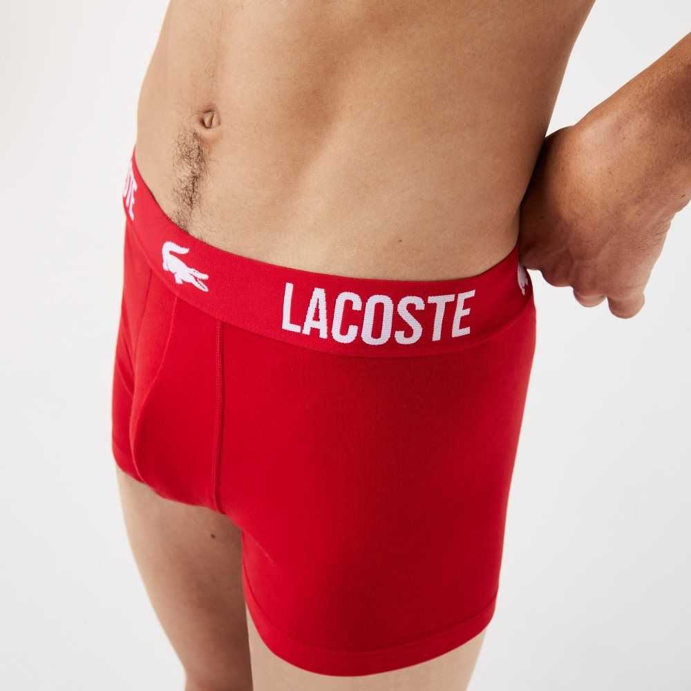 Lacoste Branded Jersey Trunk 3-Pack Multicolor | 0678-CPRMS