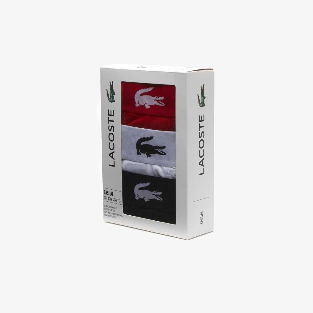 Lacoste Branded Jersey Trunk 3-Pack Multicolor | 0678-CPRMS