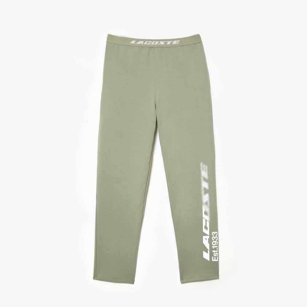 Lacoste Branded Leg Pista Pants Kaki Verde | 7415-KOHZM