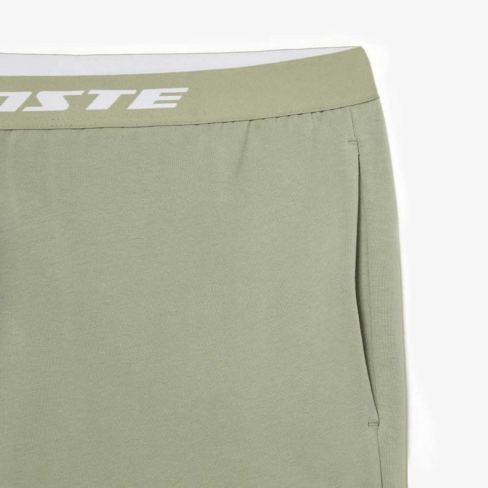 Lacoste Branded Leg Pista Pants Kaki Verde | 7415-KOHZM