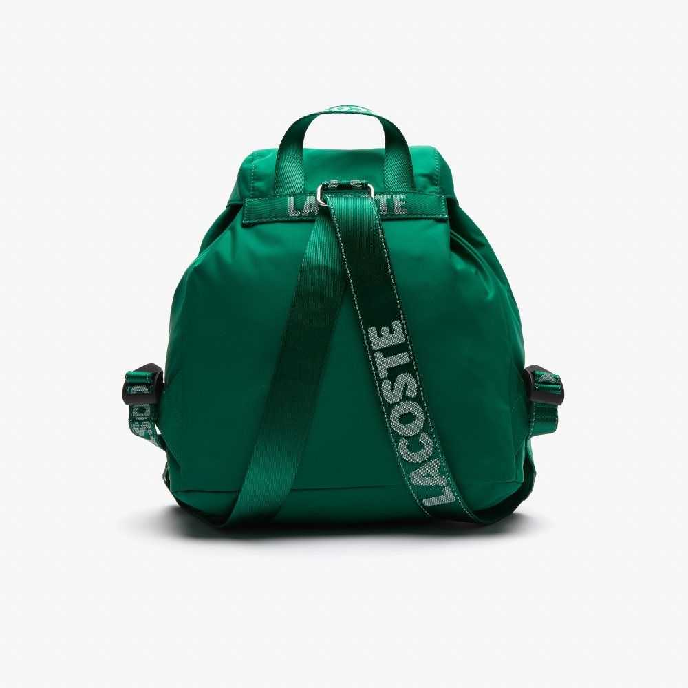 Lacoste Branded Nylon Flap Backpack Multicolor | 6801-NZLVK