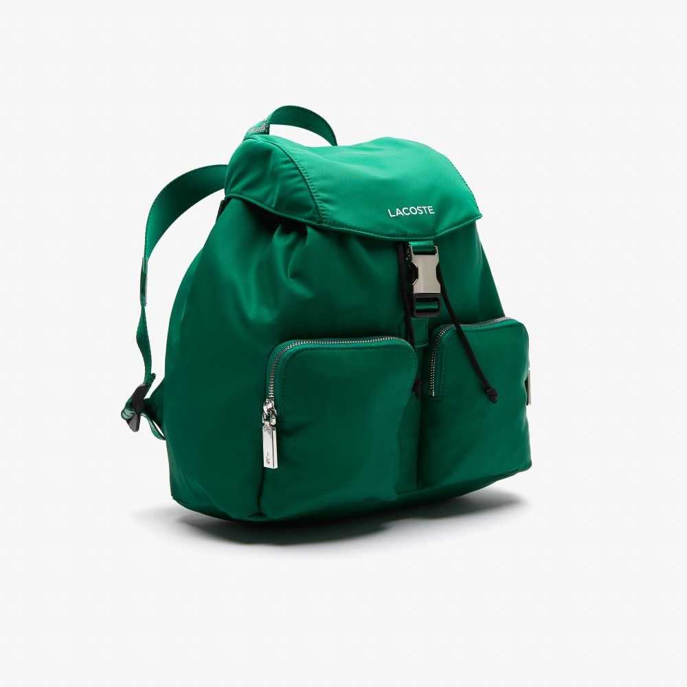 Lacoste Branded Nylon Flap Backpack Multicolor | 6801-NZLVK