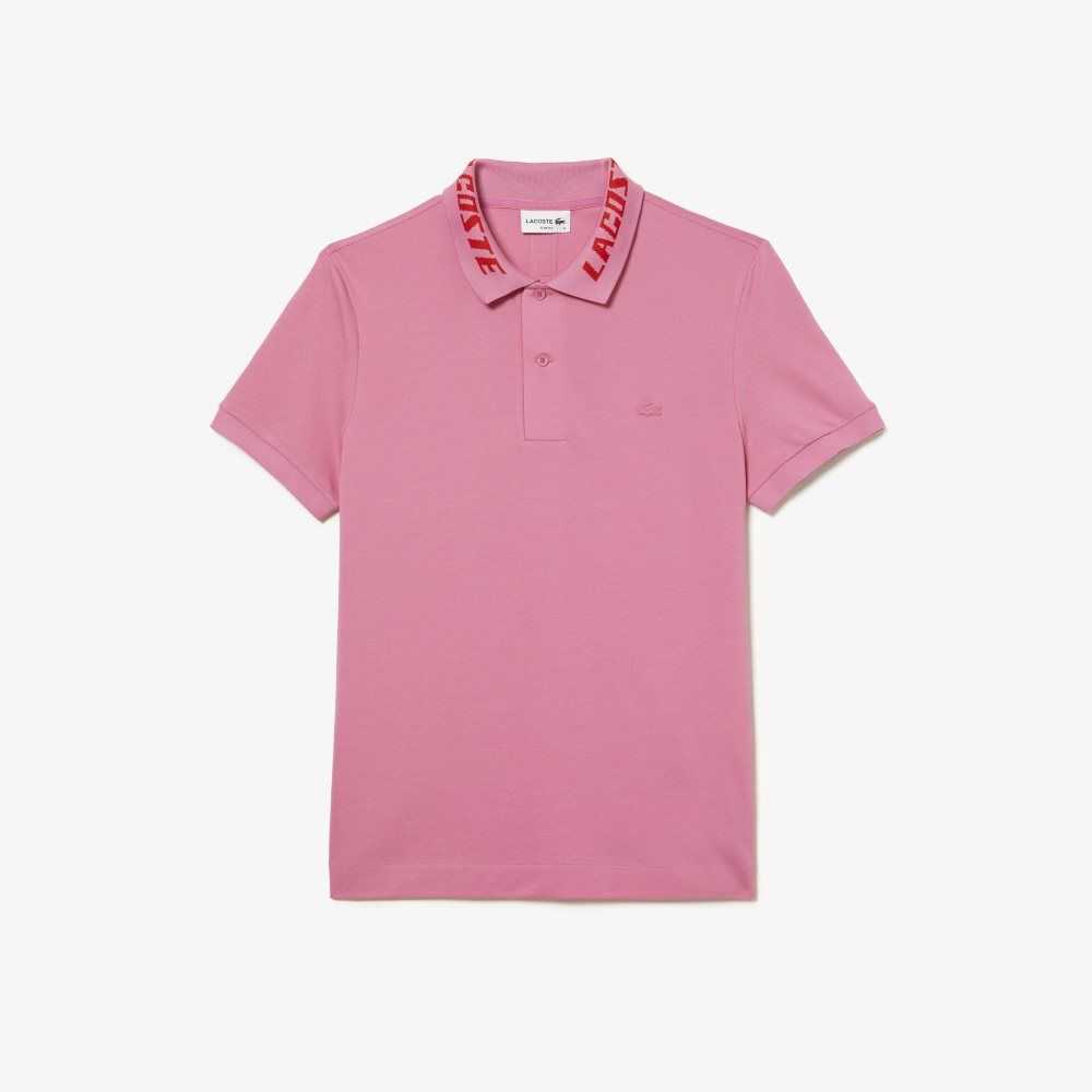 Lacoste Branded Slim Fit Stretch Pique Rosas | 3489-UGRCH