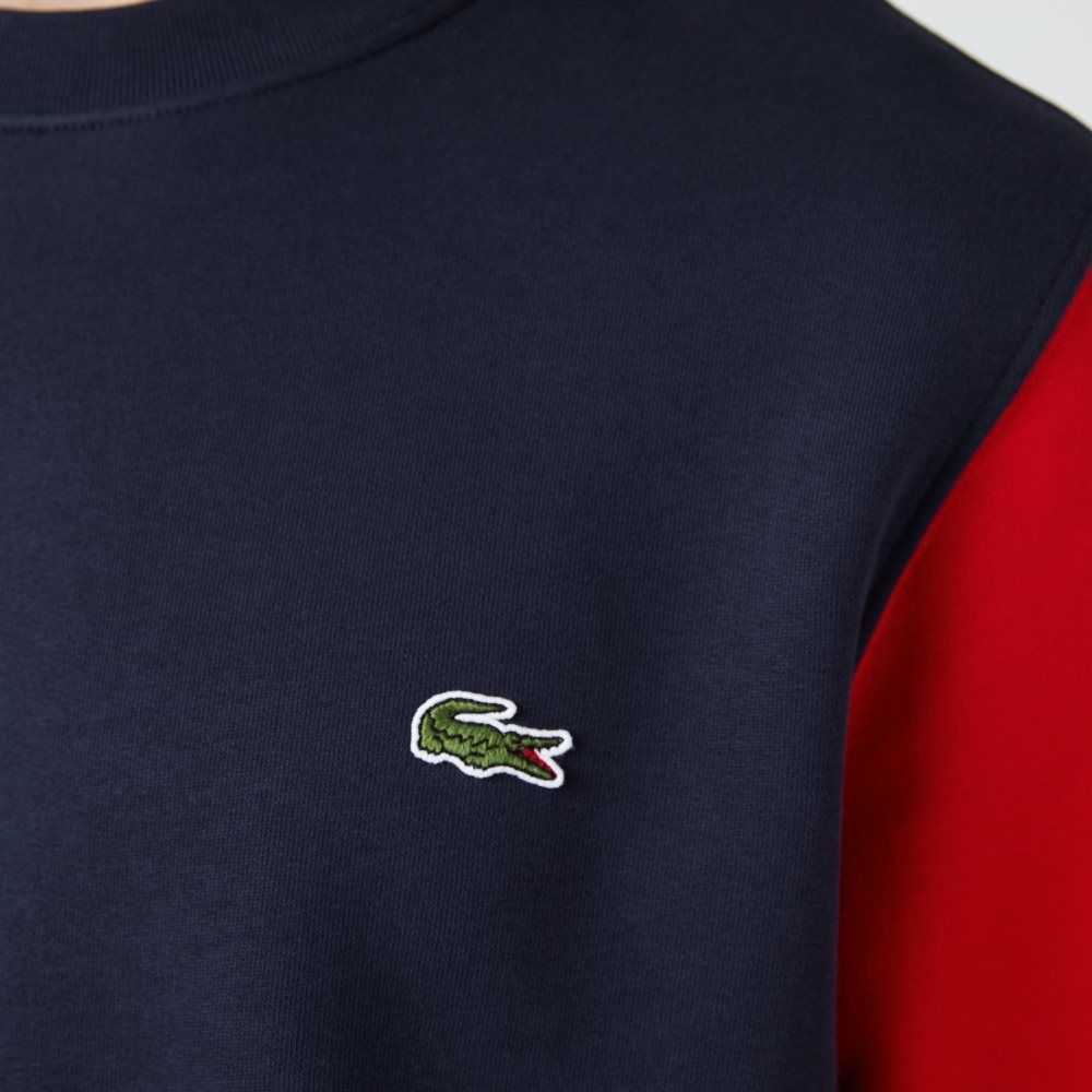 Lacoste Brushed Fleece Azul Marino Azules Verde Rojas | 5749-BSDRP