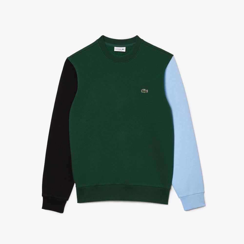 Lacoste Brushed Fleece Verde Negras Azules | 0326-MULPZ