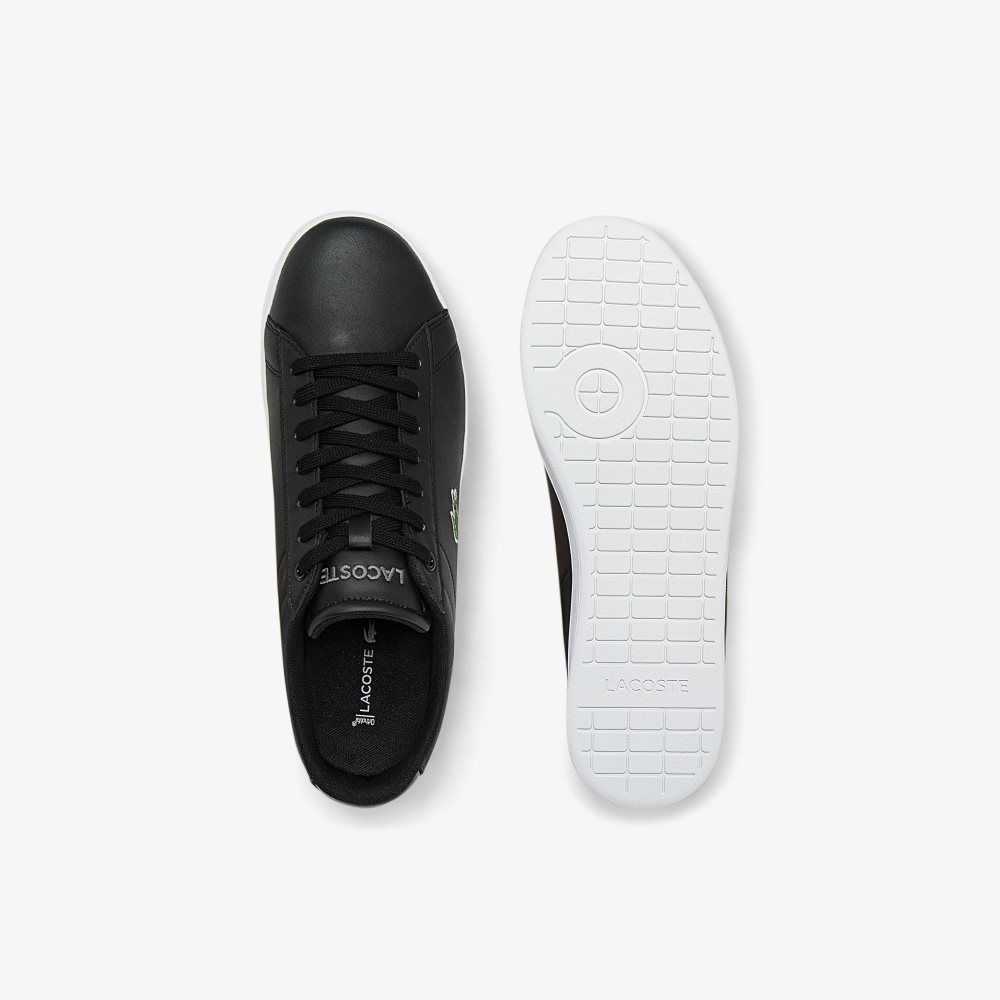 Lacoste Carnaby BL Cuero Negras Blancas | 0935-WMGNZ