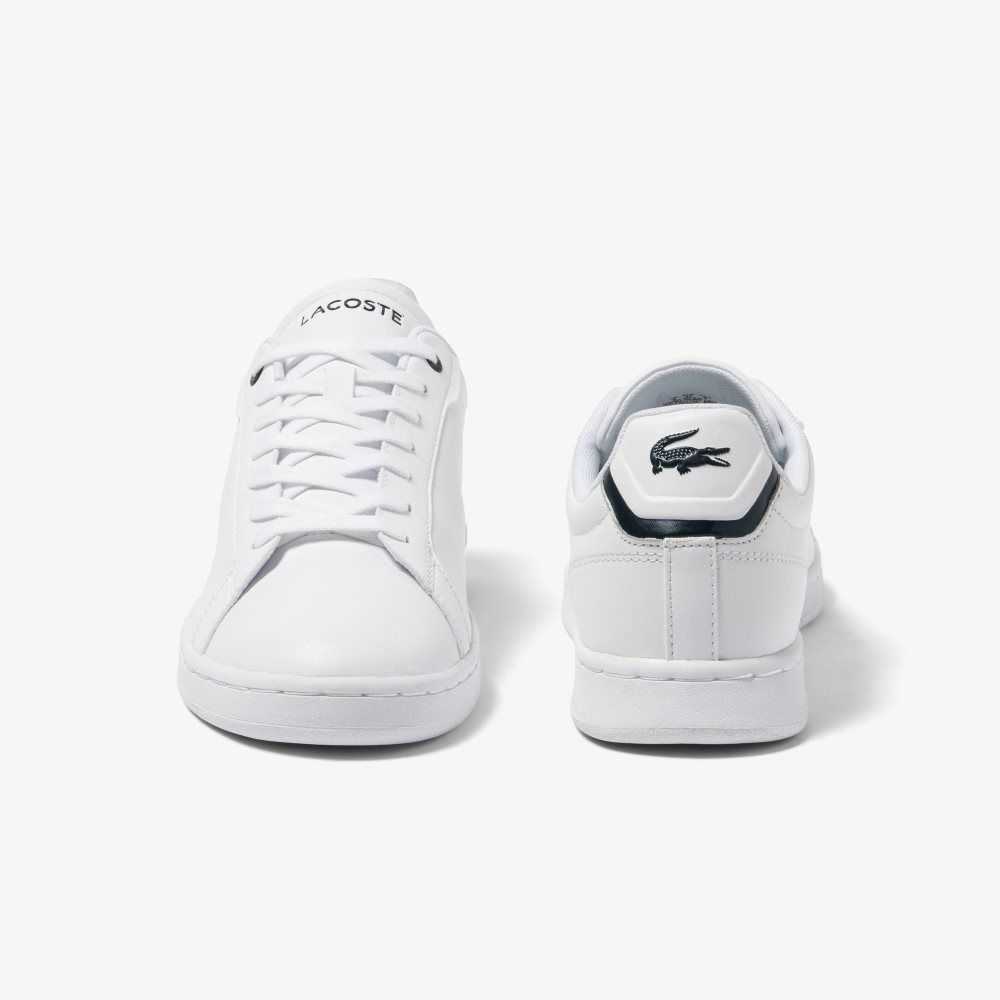 Lacoste Carnaby Pro BL Cuero Tonal Blancas Azul Marino | 4837-VXAJC