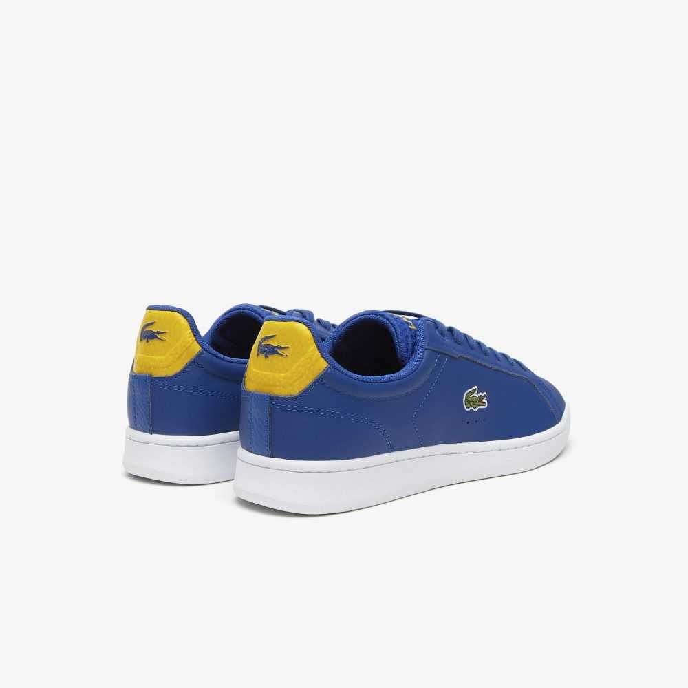 Lacoste Carnaby Pro Cuero Heel Pop Azules Blancas | 9301-KTNZC