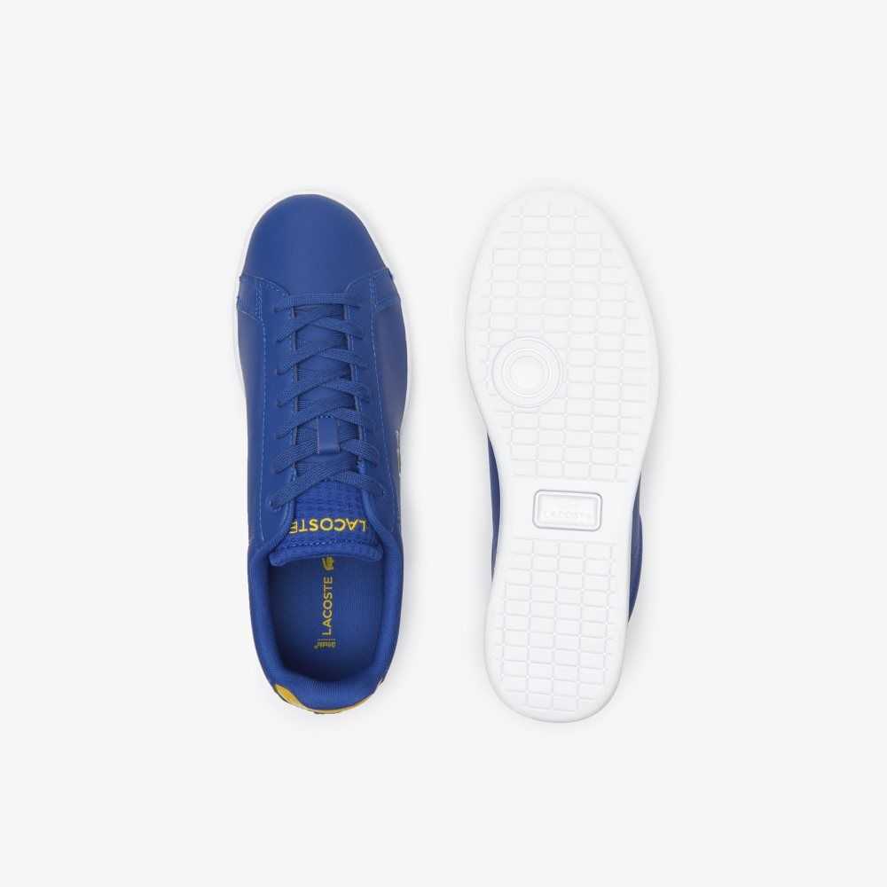 Lacoste Carnaby Pro Cuero Heel Pop Azules Blancas | 9301-KTNZC