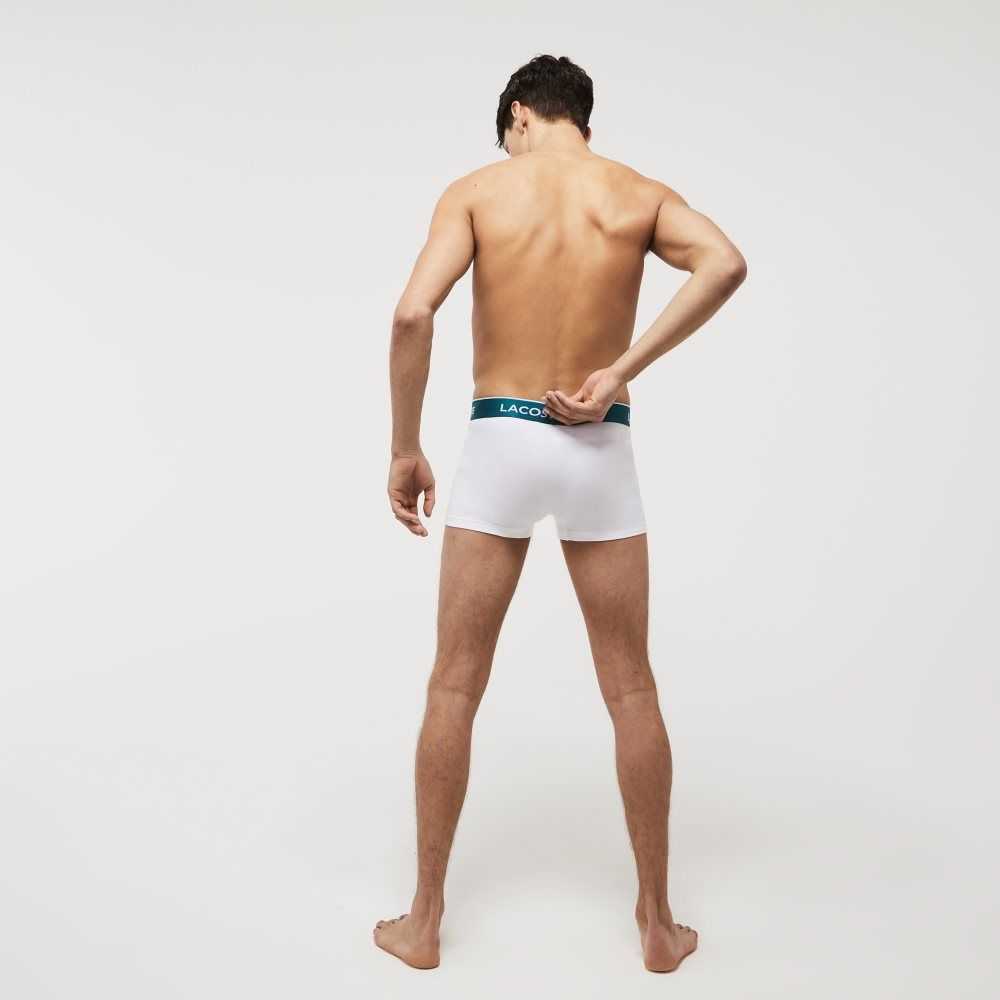 Lacoste Casuales Boxer Brief 3-Pack Blancas | 9407-WQPKE