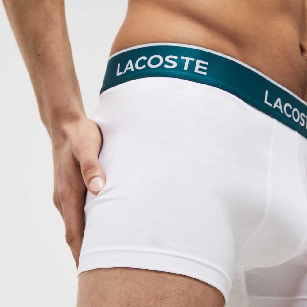 Lacoste Casuales Boxer Brief 3-Pack Blancas | 9407-WQPKE