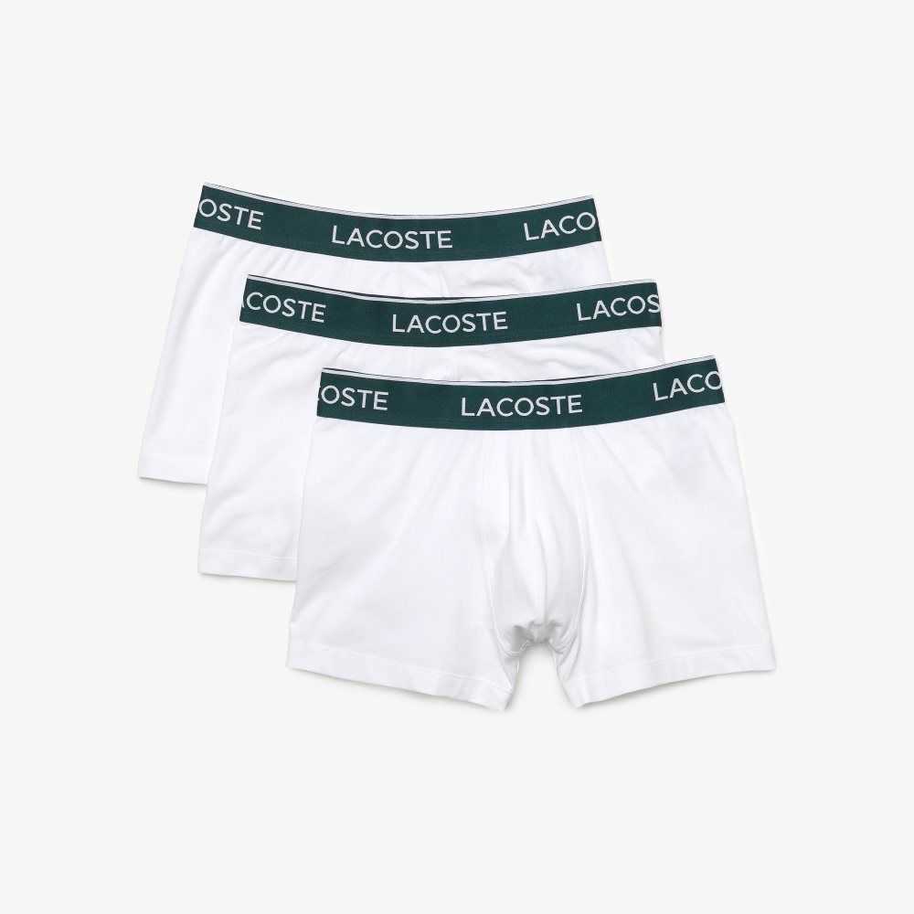 Lacoste Casuales Boxer Brief 3-Pack Blancas | 9407-WQPKE