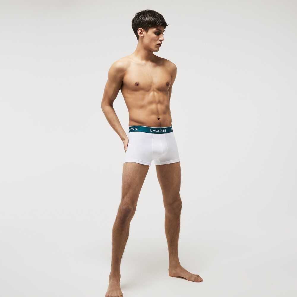 Lacoste Casuales Boxer Brief 3-Pack Blancas | 9407-WQPKE