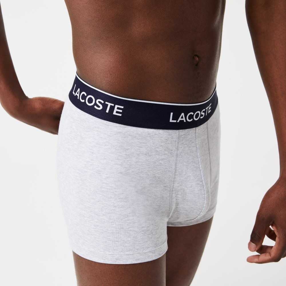 Lacoste Casuales Boxer Brief 3-Pack Gris | 7429-ZHLGI