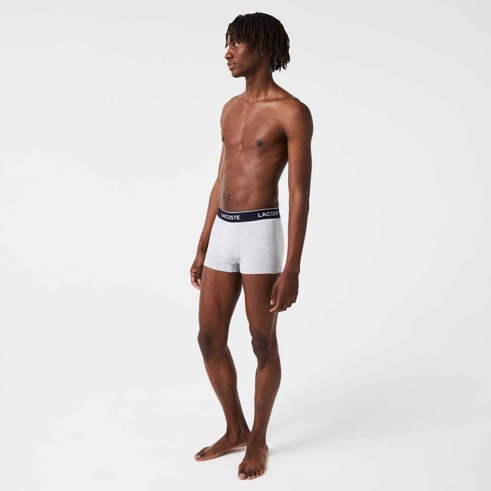 Lacoste Casuales Boxer Brief 3-Pack Gris | 7429-ZHLGI