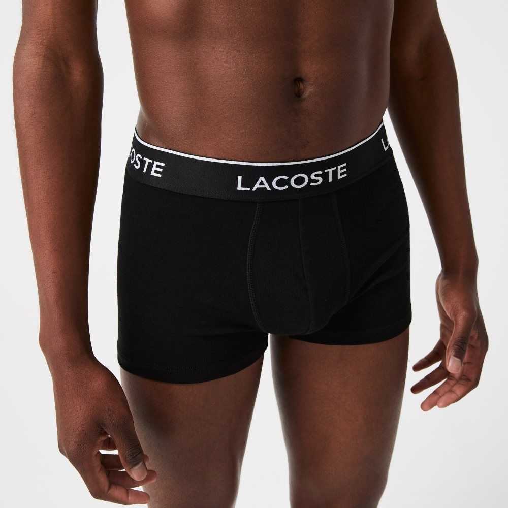 Lacoste Casuales Boxer Brief 3-Pack Negras | 5612-HTFAG