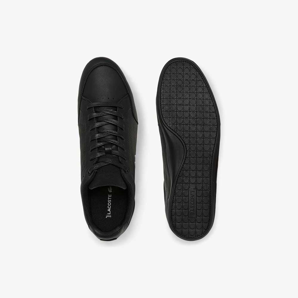 Lacoste Chaymon Crafted Cuero Negras Negras | 7504-PFNTJ