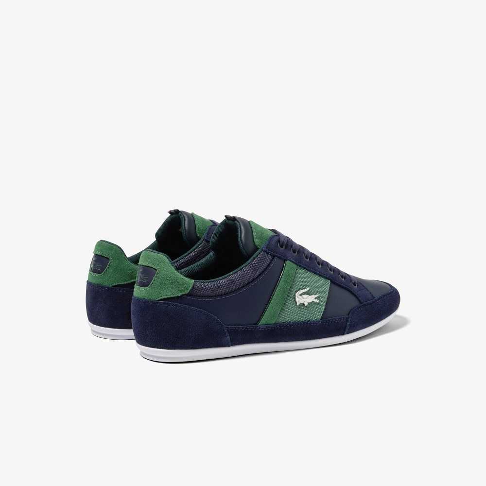 Lacoste Chaymon Cuero Azul Marino Verde | 0485-CFVRP