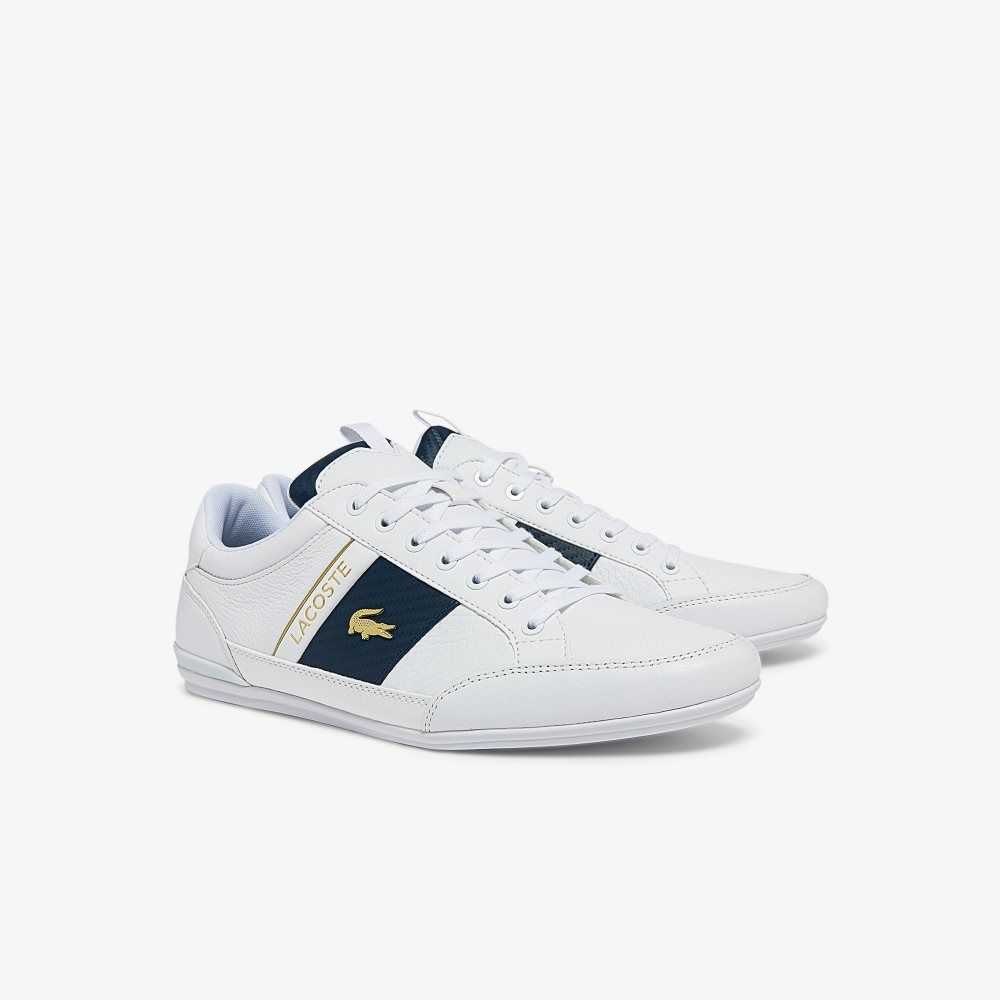 Lacoste Chaymon Cuero and Carbon Fiber Blancas Blancas | 6541-SNAYO