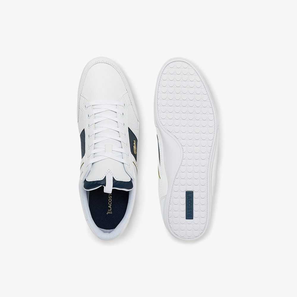 Lacoste Chaymon Cuero and Carbon Fiber Blancas Blancas | 6541-SNAYO