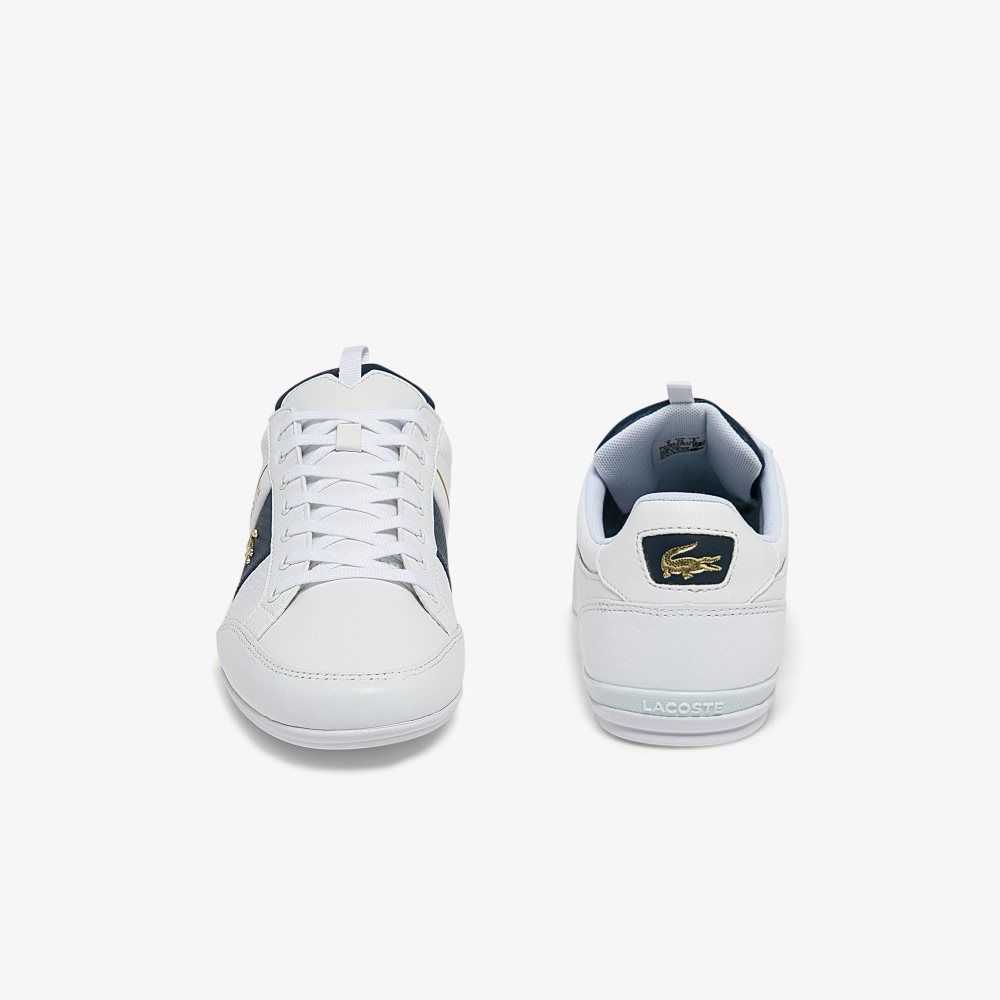 Lacoste Chaymon Cuero and Carbon Fiber Blancas Blancas | 6541-SNAYO