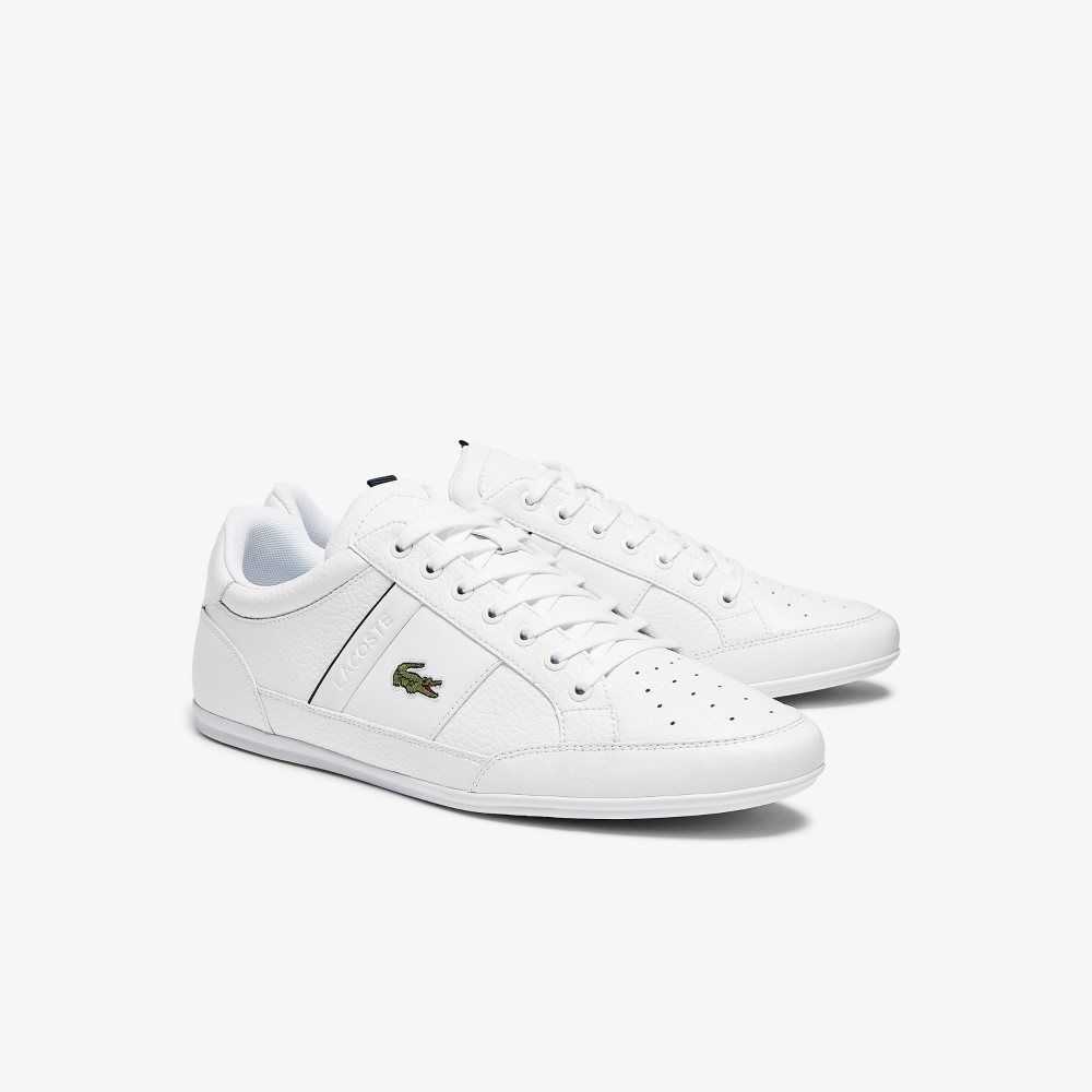 Lacoste Chaymon Cuero and Sintetico Blancas Azul Marino | 4872-EIXZW