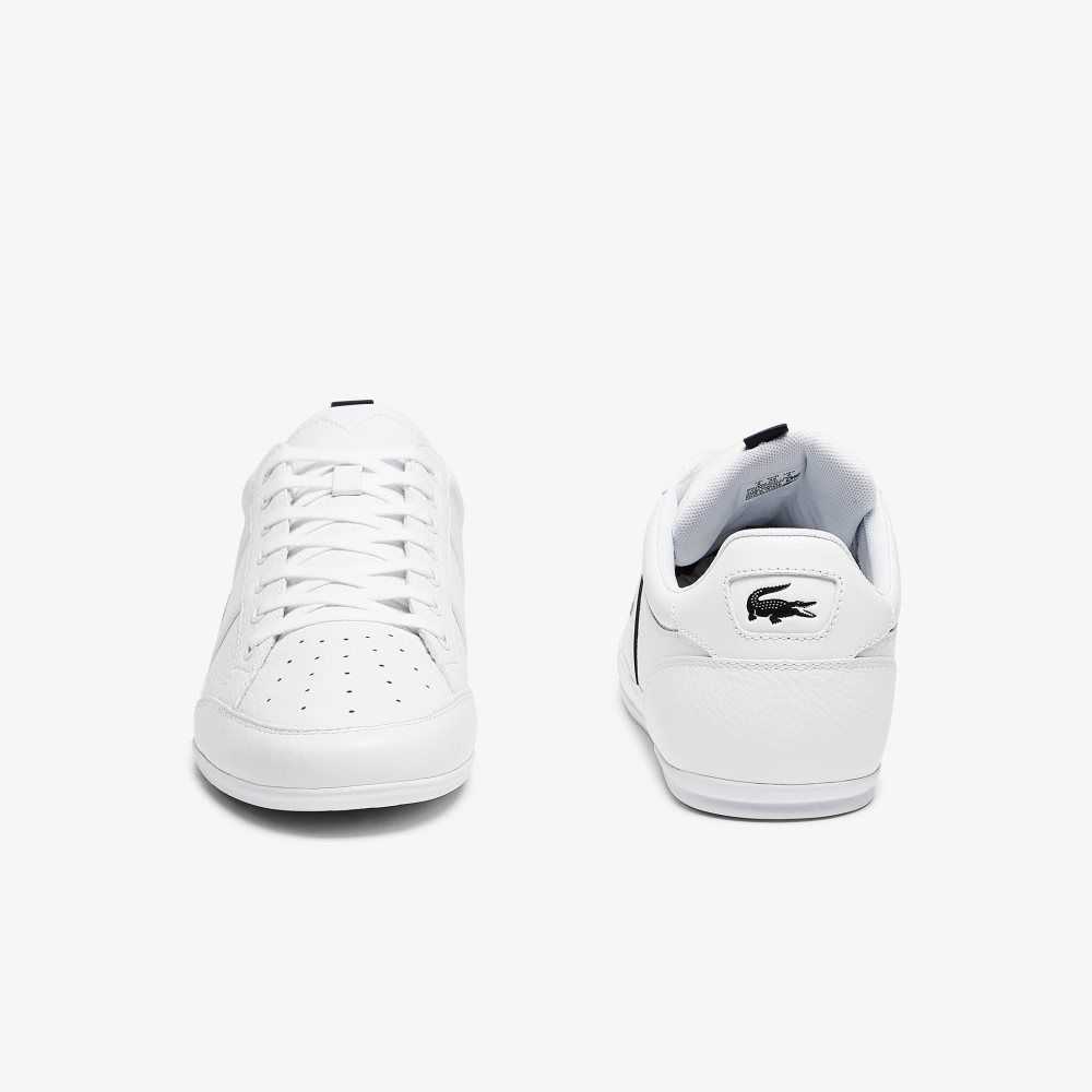 Lacoste Chaymon Cuero and Sintetico Blancas Azul Marino | 4872-EIXZW