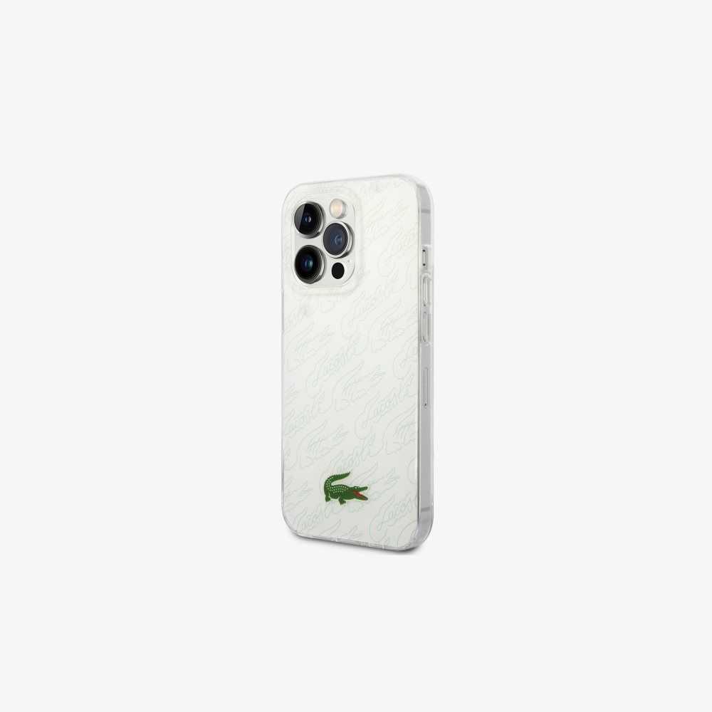 Lacoste Checkerboard Print iPhone 14 Pro Blancas | 5798-XPCYW