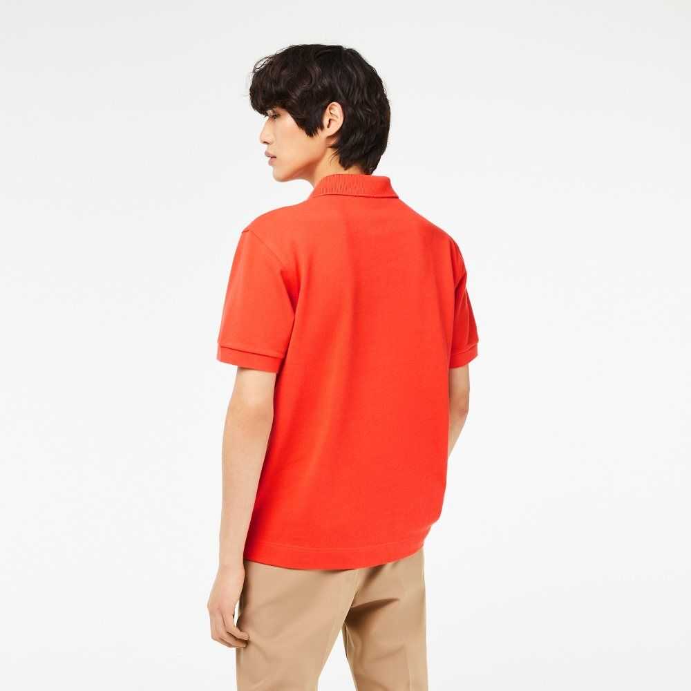 Lacoste Classic Fit Heavy Algodon Pique L.12.21 Naranjas | 3146-IZHAF