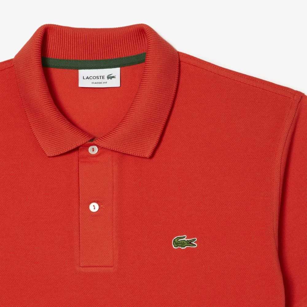 Lacoste Classic Fit Heavy Algodon Pique L.12.21 Naranjas | 3146-IZHAF