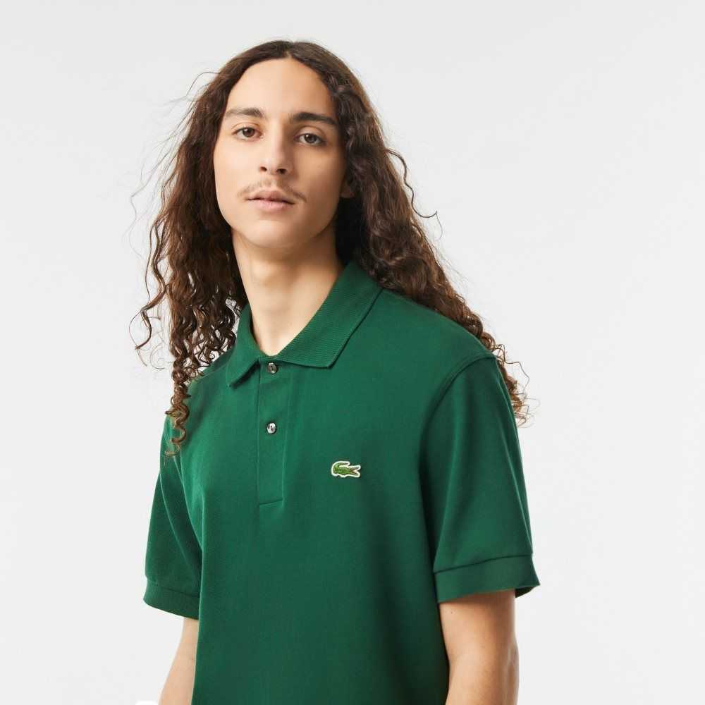 Lacoste Classic Fit Heavy Algodon Pique L.12.21 Verde | 3769-ZTVWP