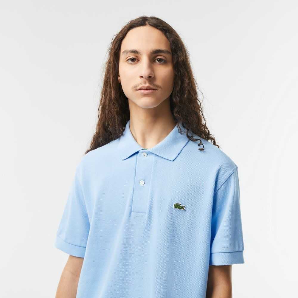 Lacoste Classic Fit Heavy Algodon Pique L.12.21 Azules | 3804-GWIKT