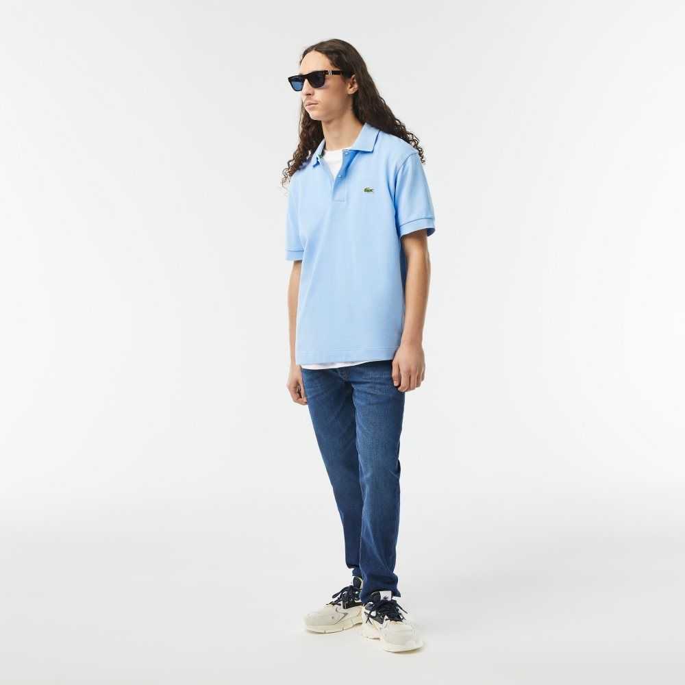 Lacoste Classic Fit Heavy Algodon Pique L.12.21 Azules | 3804-GWIKT