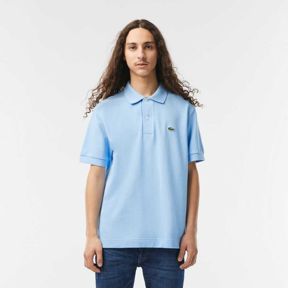 Lacoste Classic Fit Heavy Algodon Pique L.12.21 Azules | 3804-GWIKT