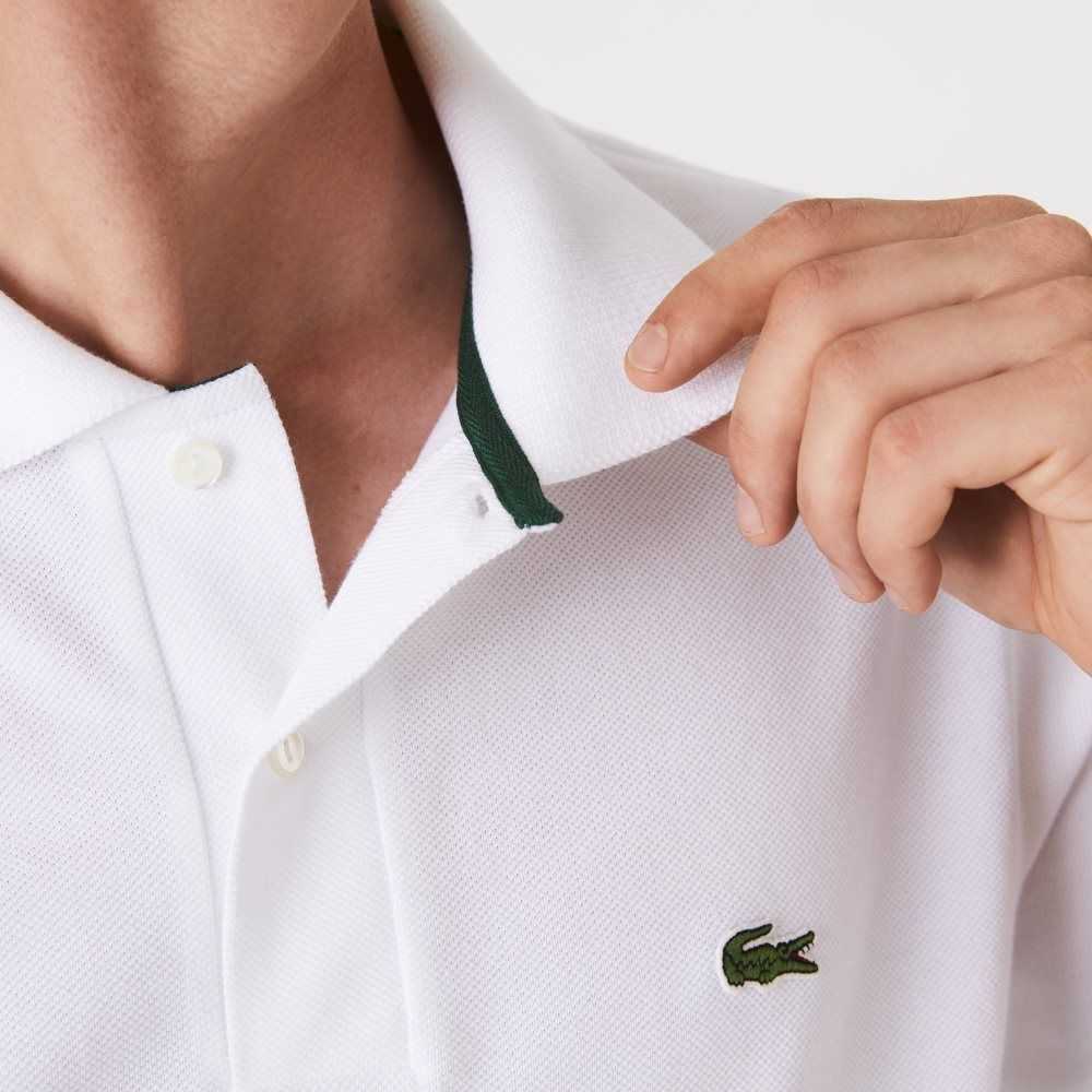 Lacoste Classic Fit Heavy Algodon Pique L.12.21 Blancas | 7462-SYZJT