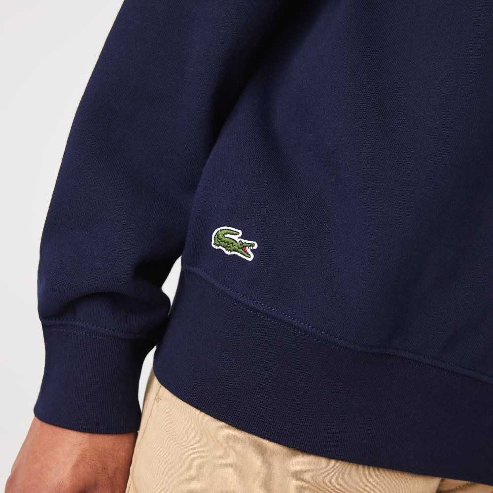 Lacoste Classic Fit Solid Encapuchado Azul Marino Azules | 4350-AICOD