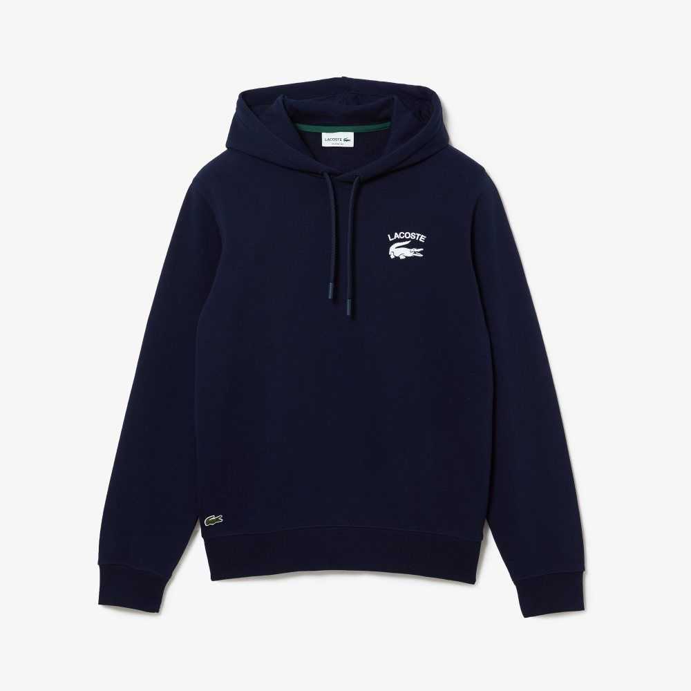 Lacoste Classic Fit Solid Encapuchado Azul Marino Azules | 4350-AICOD