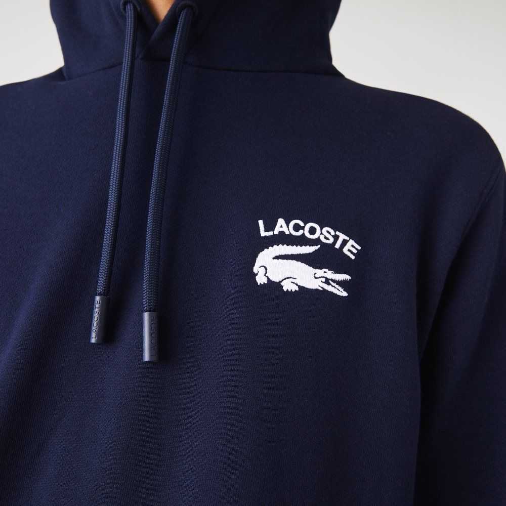 Lacoste Classic Fit Solid Encapuchado Azul Marino Azules | 4350-AICOD