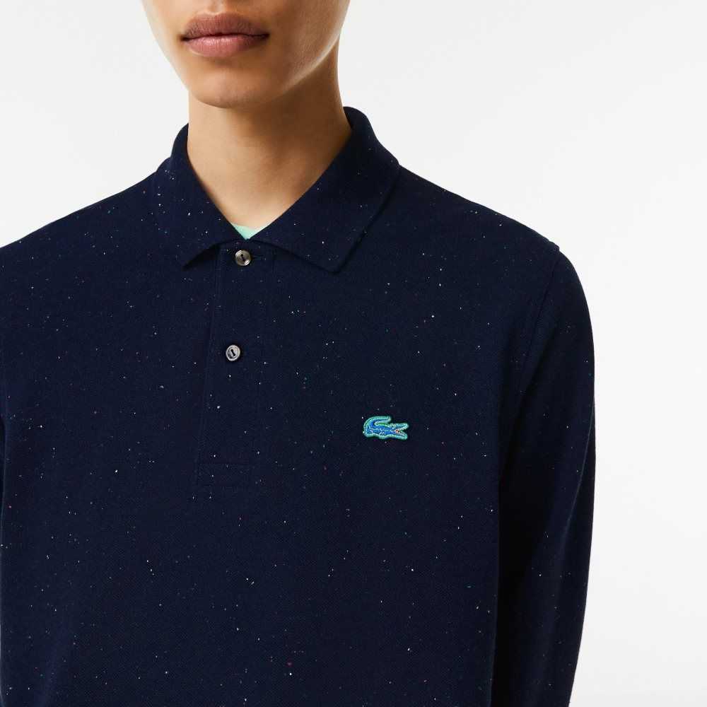 Lacoste Classic Fit Speckled Print Azul Marino Azules | 3295-MXQAD