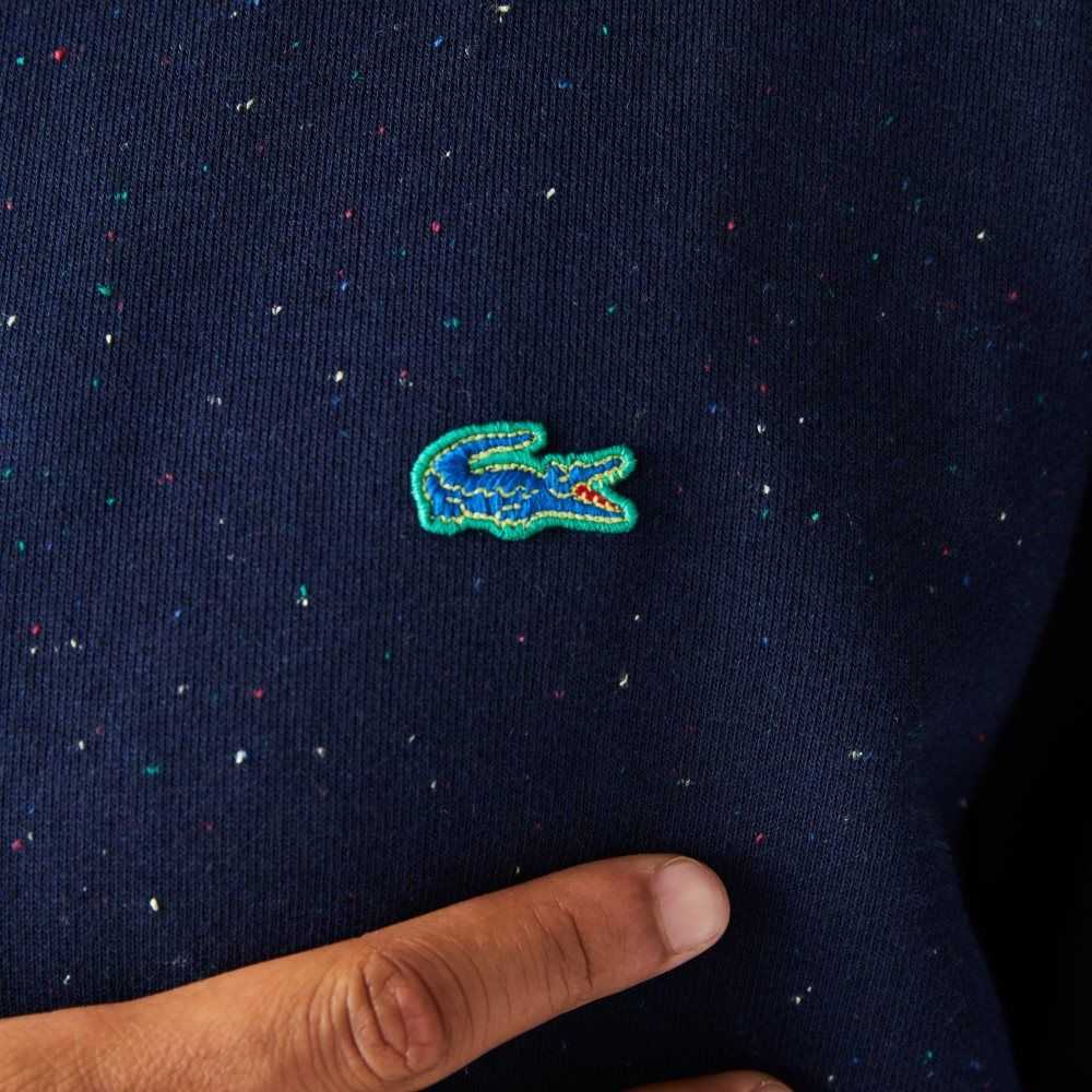 Lacoste Classic Fit Speckled Print Fleece Azul Marino Azules | 0894-USTJK