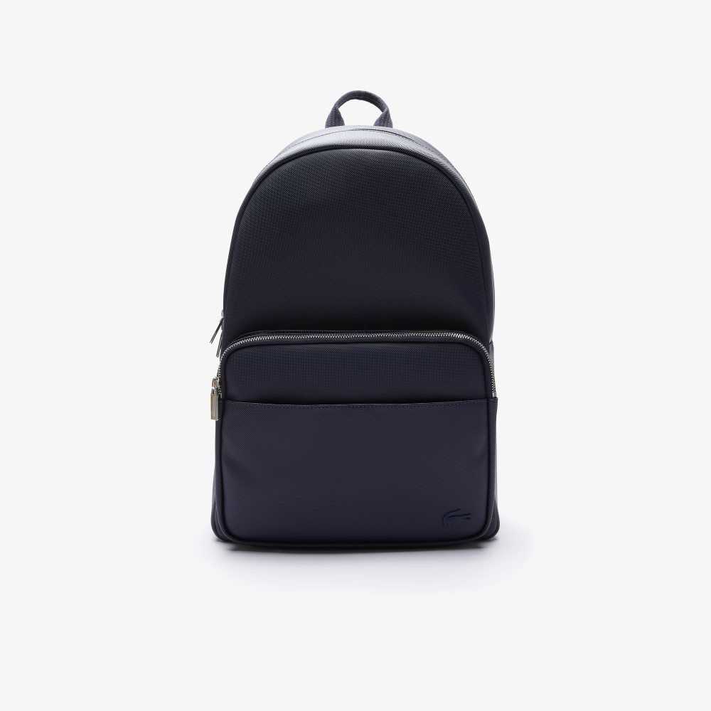 Lacoste Classic Petit Pique Backpack Azul Marino | 2853-VJFDC