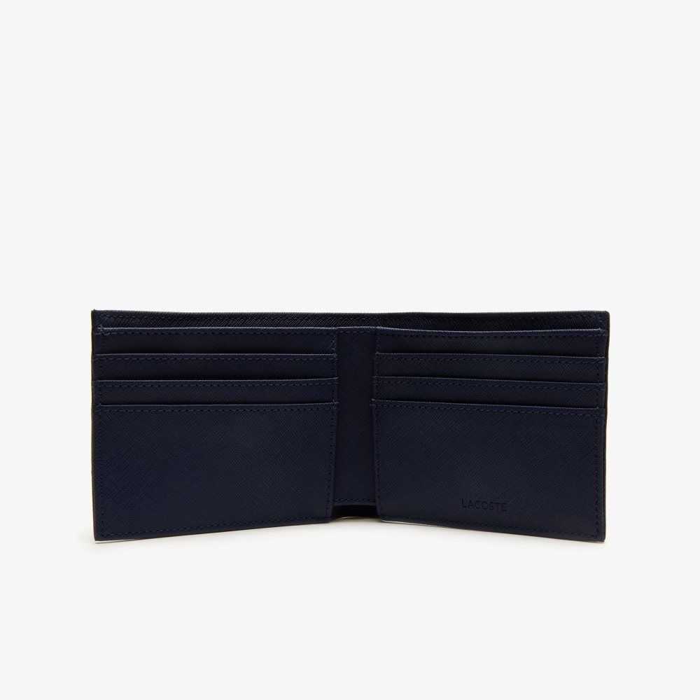 Lacoste Classic Petit Pique Six Card Wallet Azul Marino | 0812-BRMFT