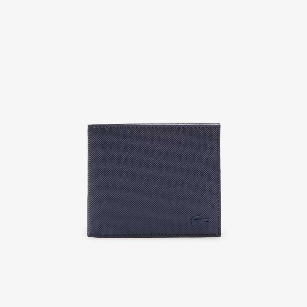 Lacoste Classic Petit Pique Three Card Wallet Azul Marino | 3129-BGHRX